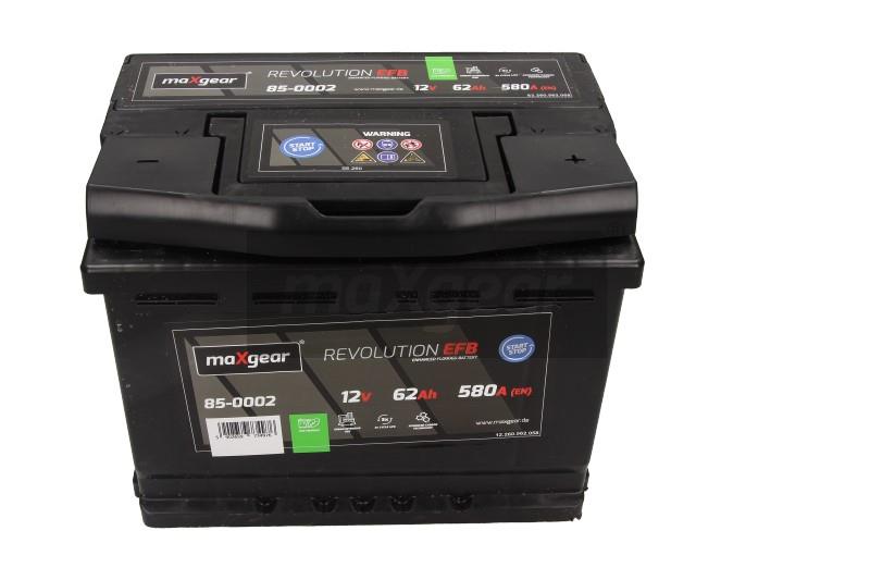 Acumulator auto MAXGEAR 12V 62AH/580A (stanga-)  242X175X190 EFB MAXGEAR REVOLUTION ENHANCED FLOODED BATTERY