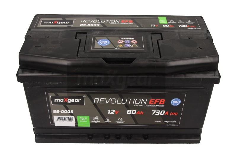 Acumulator auto MAXGEAR 12V 80AH/730A (stanga-)  315X175X175 EFB MAXGEAR REVOLUTION ENHANCED FLOODED BATTERY