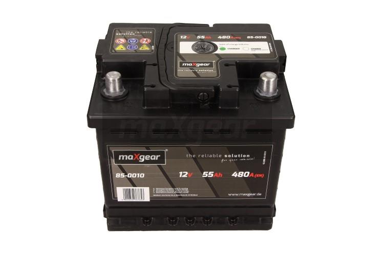 Acumulator auto MAXGEAR 12V 55AH/480A (stanga-)  207X175X190 cu ochi de control