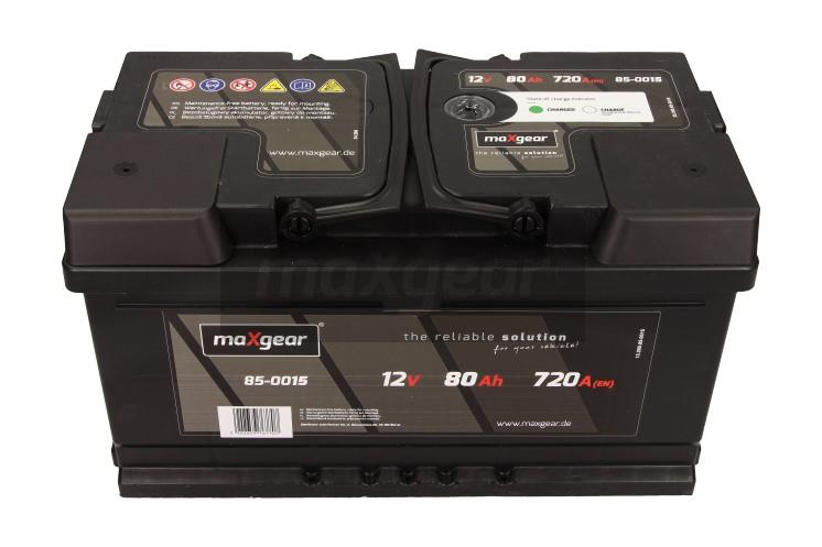 Acumulator auto MAXGEAR 12V 80AH/720A (stanga-) 315X175X175 cu ochi de control