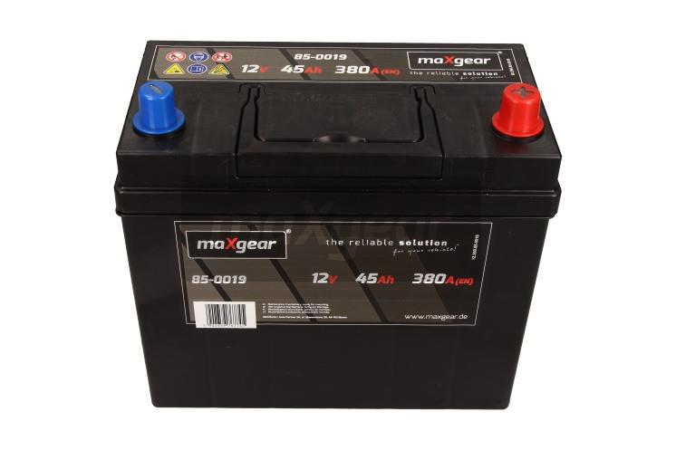 Acumulator auto MAXGEAR 12V 45AH/380A (stanga-)  237X127X225 JAPAN (borna JAPAN + STANDARD)