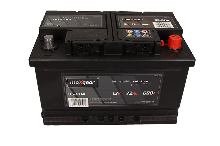 Acumulator auto MAXGEAR 12V 72AH/680A (stanga-) 278x175x175