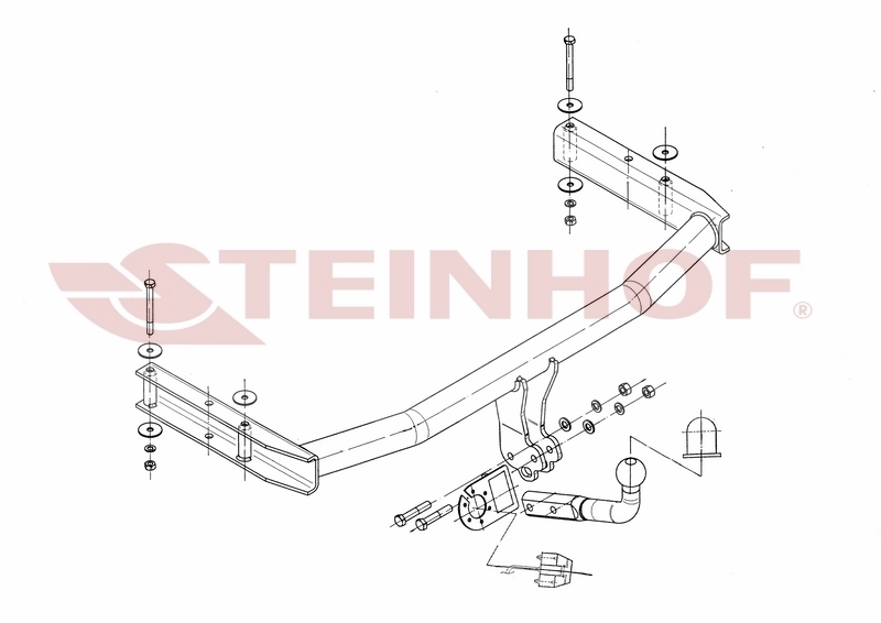 Carlig remorcare AUDI A4 (4D / COMBI), 11/2004-03/2008