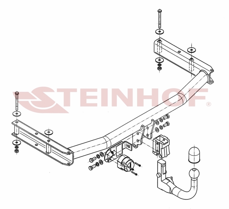 Carlig remorcare AUDI A4 (4D / COMBI), 11/2004-03/2008