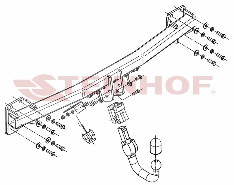 Carlig remorcare VOLKSWAGEN TOUAREG 2006-