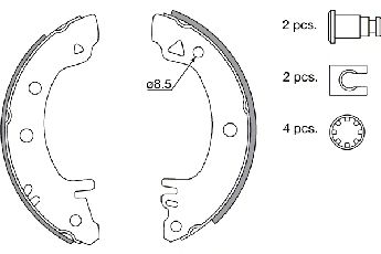 Set saboti frana