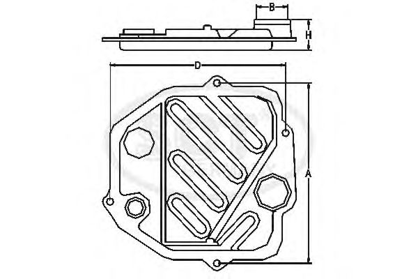 Filtru hidraulic, cutie de viteze automata