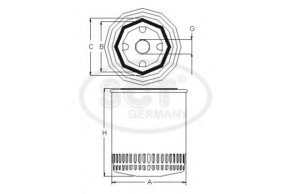 Filtru hidraulic, cutie de viteze automata