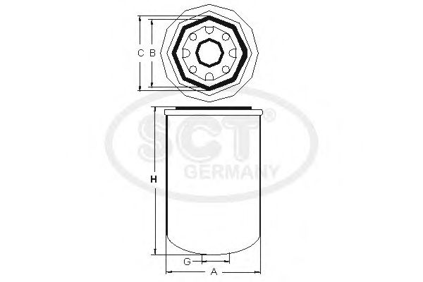 Element filtrant uscator aer, compresor