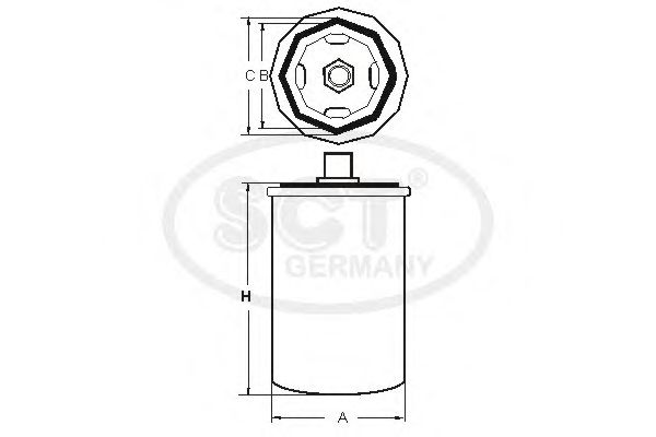 Filtru hidraulic, cutie de viteze automata