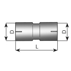 Conector teava, sistem de esapament