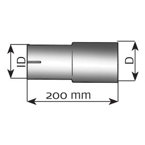 Conector teava, sistem de esapament