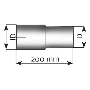 Conector teava, sistem de esapament