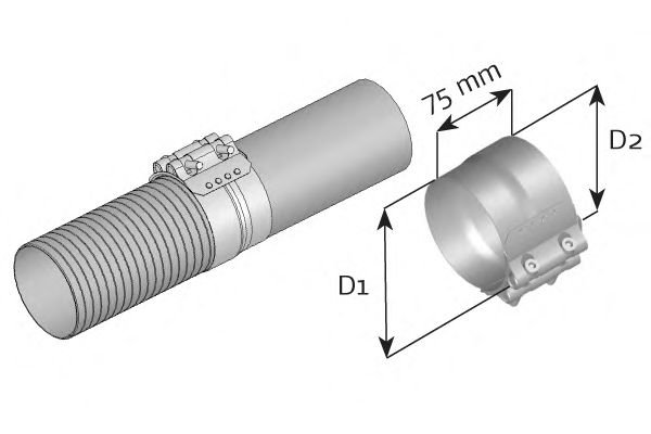 Colier, sistem de esapament