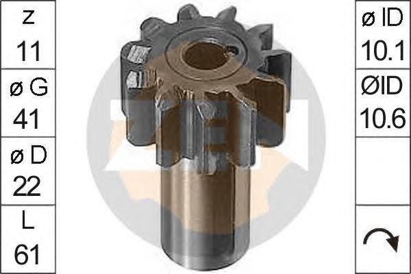 Pinion electromotor