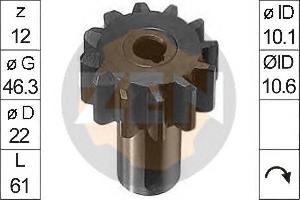 Pinion electromotor