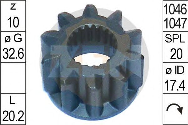 Pinion electromotor