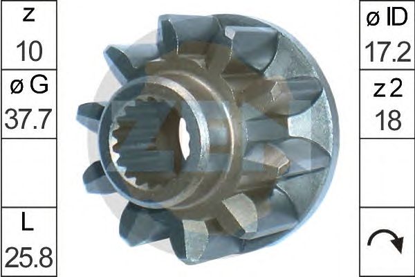 Pinion electromotor