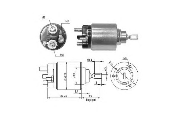 Solenoid, electromotor