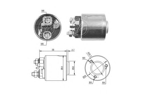 Solenoid, electromotor