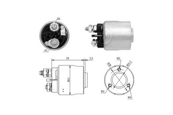 Solenoid, electromotor