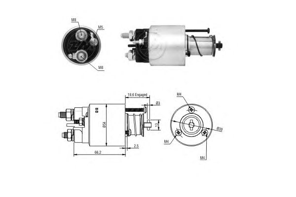 Solenoid, electromotor