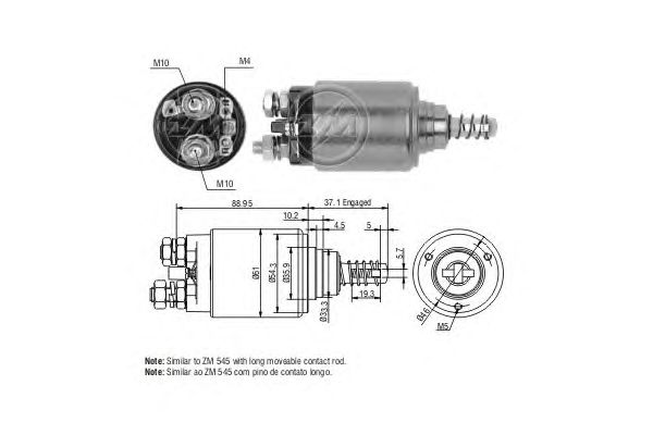 Solenoid, electromotor