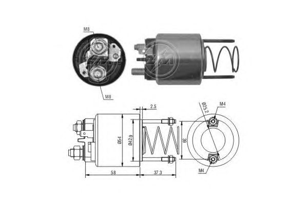 Solenoid, electromotor