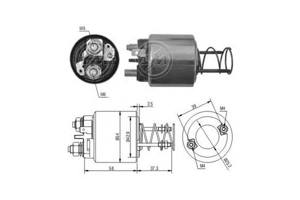 Solenoid, electromotor