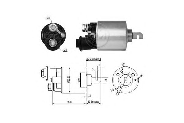 Solenoid, electromotor