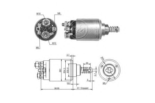 Solenoid, electromotor