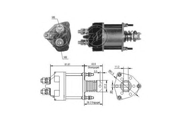 Solenoid, electromotor