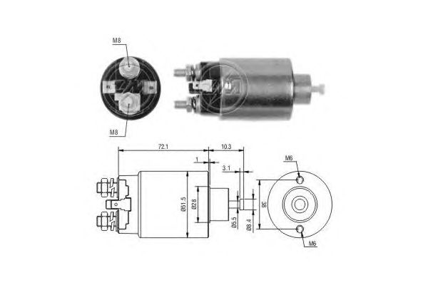 Solenoid, electromotor