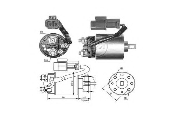 Solenoid, electromotor