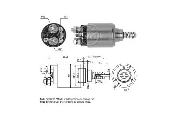 Solenoid, electromotor