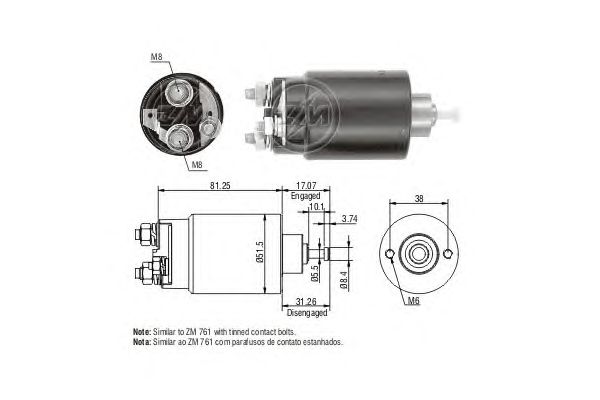 Solenoid, electromotor