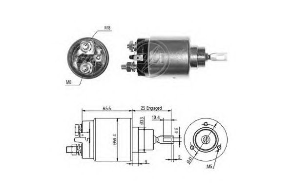 Solenoid, electromotor