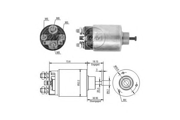 Solenoid, electromotor