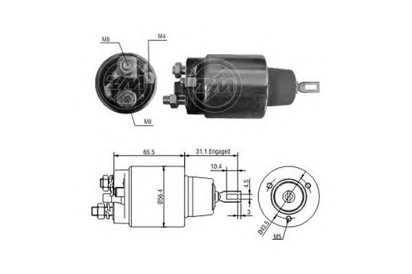 Solenoid, electromotor