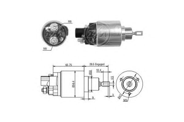 Solenoid, electromotor