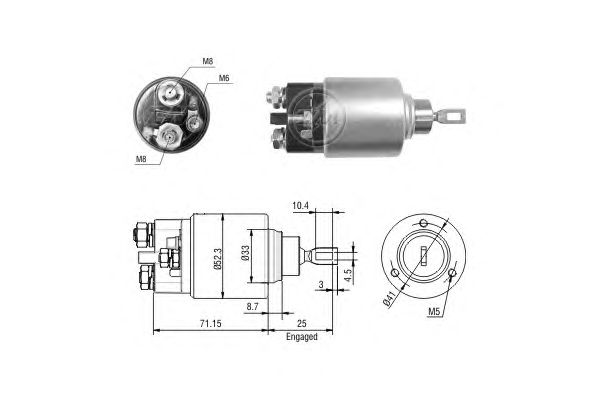 Solenoid, electromotor