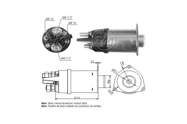 Solenoid, electromotor