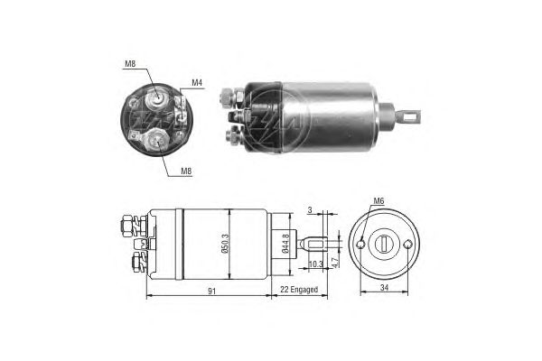 Solenoid, electromotor