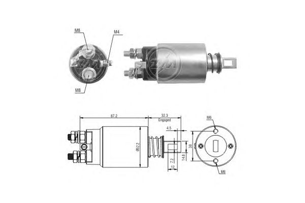 Solenoid, electromotor