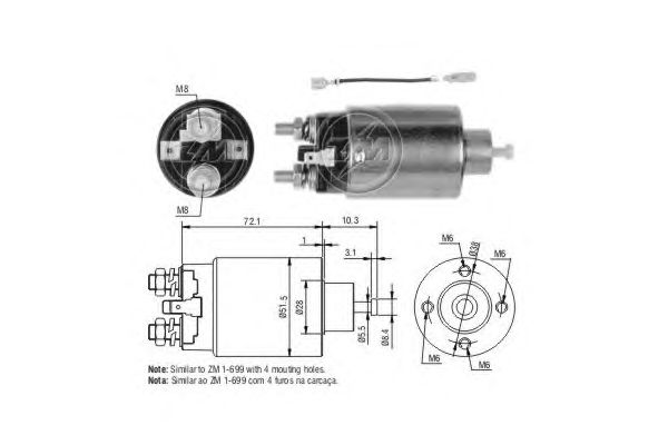 Solenoid, electromotor