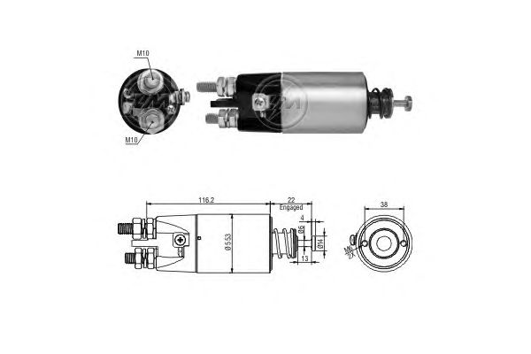 Solenoid, electromotor