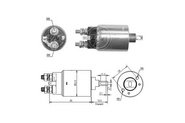 Solenoid, electromotor