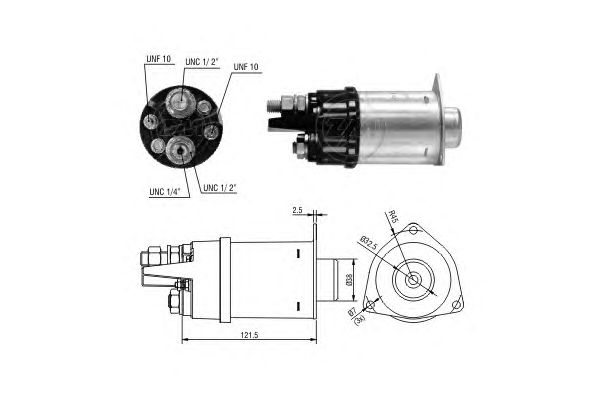 Solenoid, electromotor