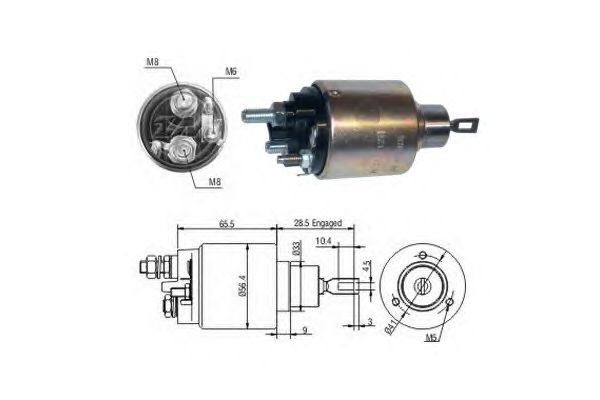 Solenoid, electromotor