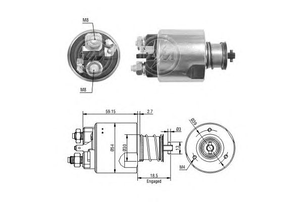 Solenoid, electromotor